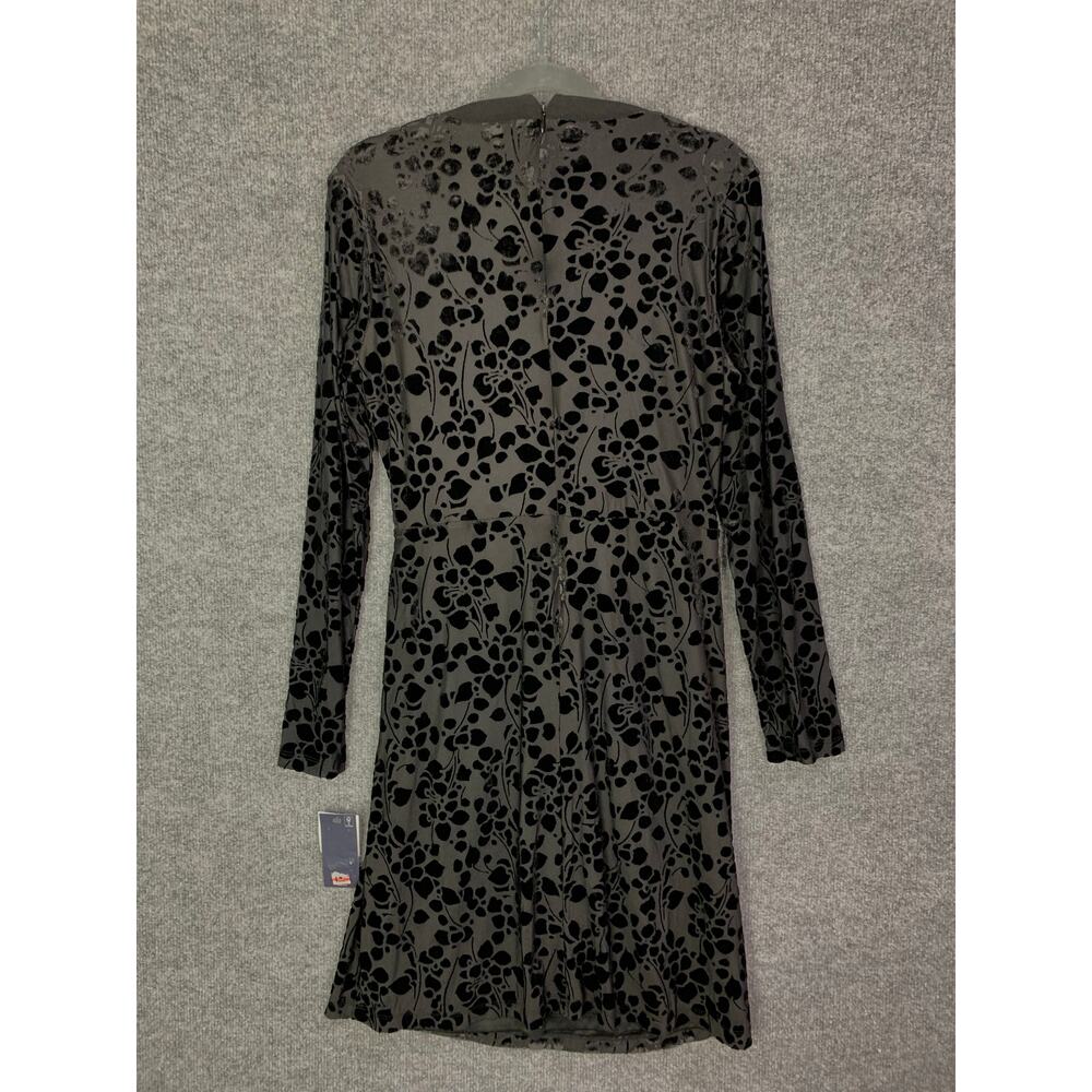 NEW Tommy Hilfiger Velvet Floral Dress Color Black Size 10‎ - Picture 3 of 13